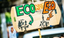 Eco Not Ego signage