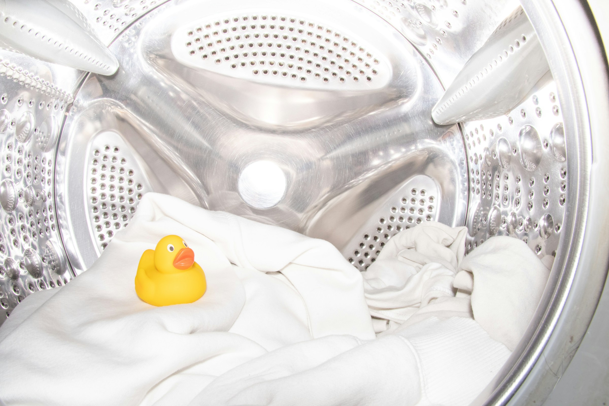 toy inside of a Eco-Friendly washing machine